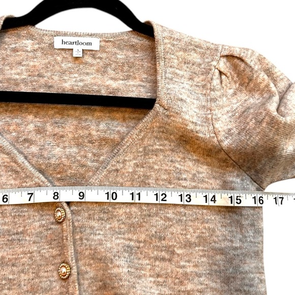 Heartloom  The Pedretti Cardi- Heathered GREY Button Down Soft Cardigan- Small - Picture 12 of 13